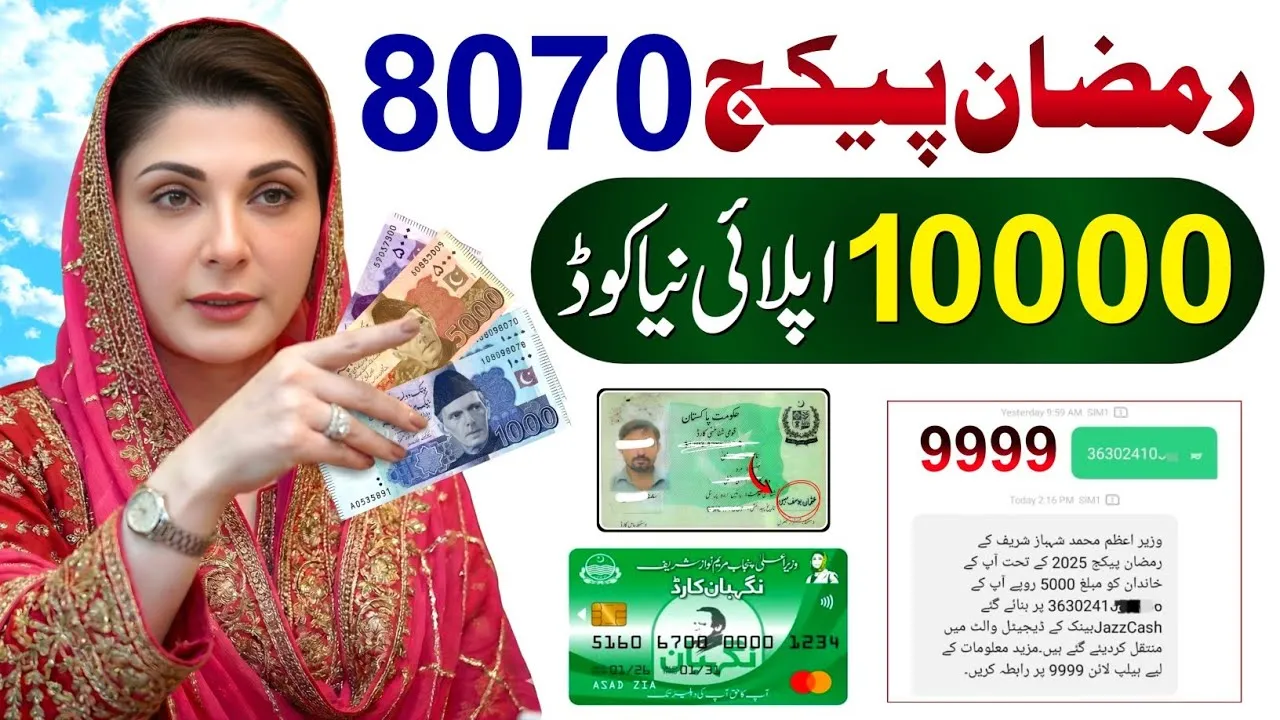 8070 Ramzan Package 2026 Get Rs. 10,000 Nigehban Card & Free Rashan Before Ramadan
